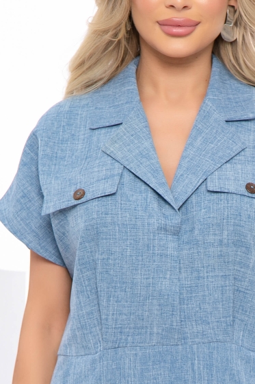 Платье "Эвелина" (джинс) П5301