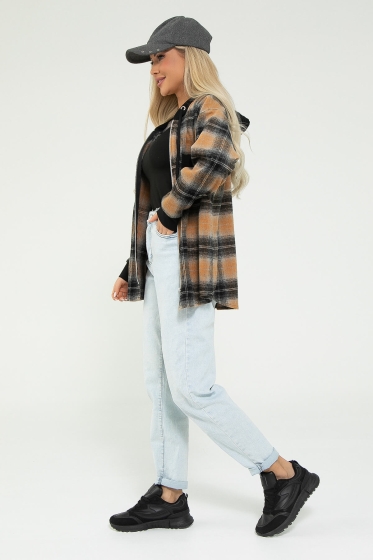 Рубашка Больше чем стиль (коричневая) Б12874М