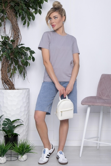 Шорты джинсовые Джибон (голубые) Ш10697