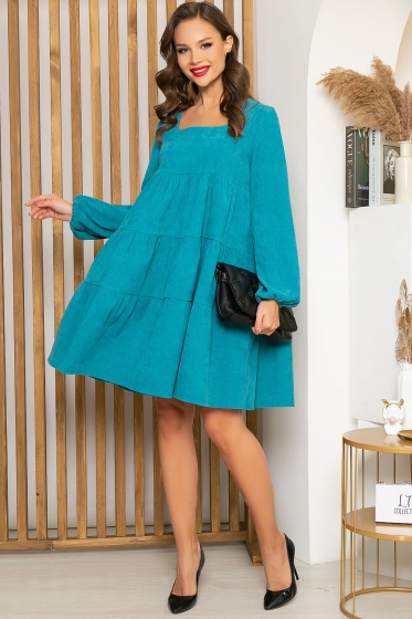 Платье "Милее всех" (бирюза) П4512