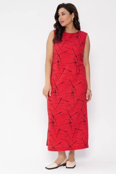 Платье Дария (красное) П13479-1М