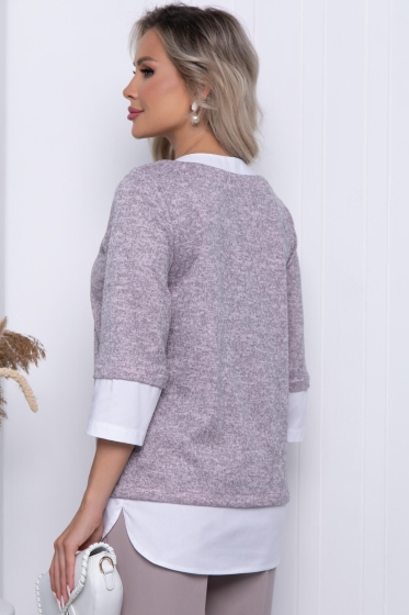 Джемпер "Нежный акцент" Б7250 (нежно- розовый)