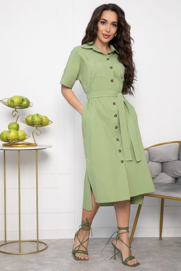 Платье Фруктовый коктейль (фисташка) П13588-18М