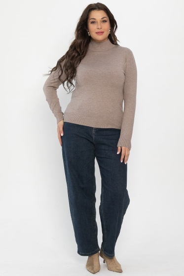 Водолазка Осенняя история (темно-бежевая) Б14569-20М