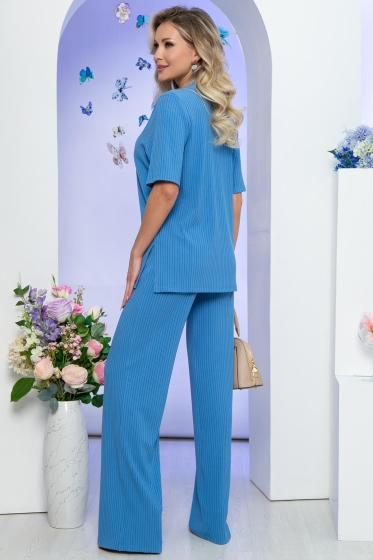 Костюм брючный "Дина" (голубой) К5563