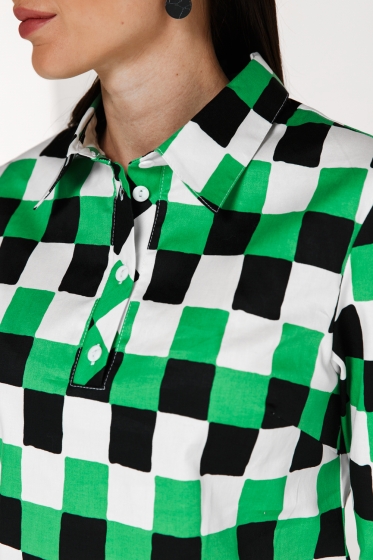 Рубашка "Ириана" (яркая клетка) Б2147