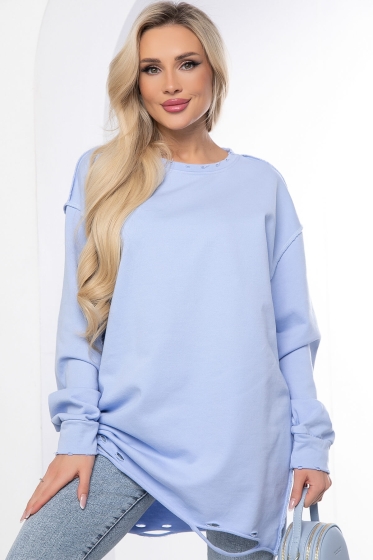 Джемпер "Добавь красок!" (голубой) Б8672