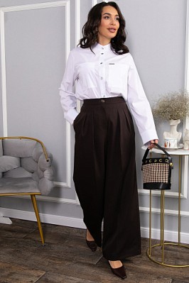 Брюки со стрелками Шакира (коричневые) Б14635-35М