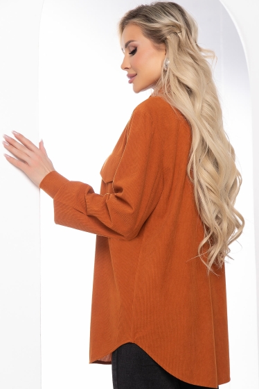 Рубашка "Дыхание весны" (оранжевая) Б8517