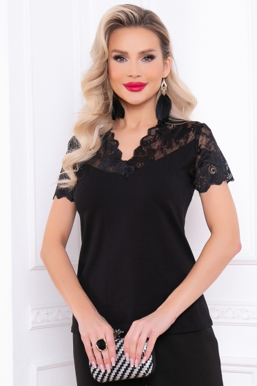 Блуза "Мечта кокетки" (блэк) Б2997