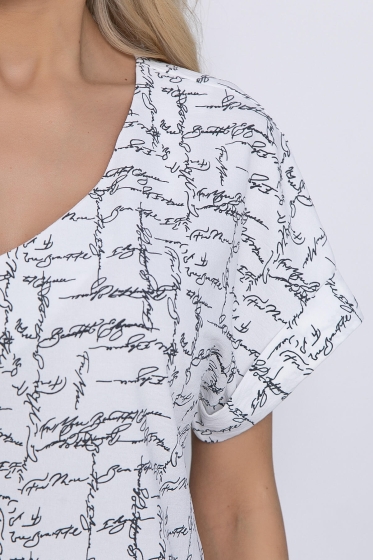 Костюм Почерк лета (белый) К10642