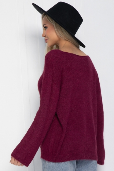 Джемпер Евангелина (бордовый) Б12605-5