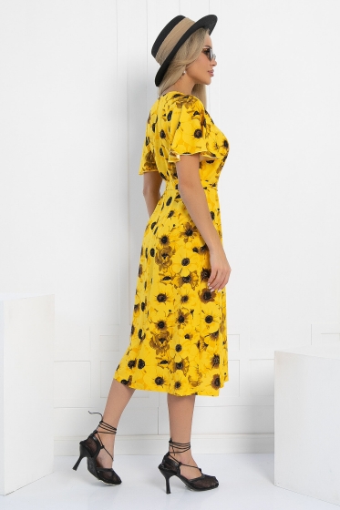 Платье Теплое лето (желтое) П12878-19М