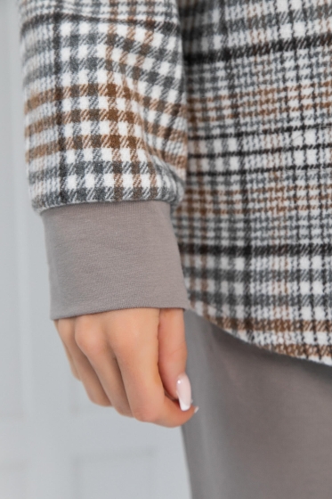 Рубашка Больше чем стиль (бежевая) Б12794М