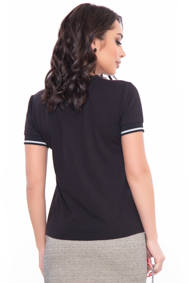 Футболка "Шерил" (блэк) Б3142