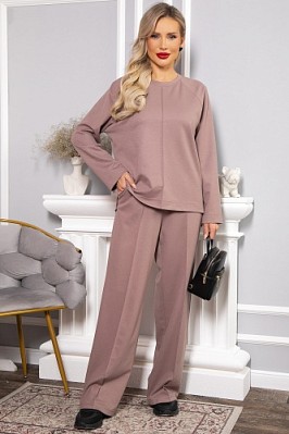 Костюм трикотажный Осенний комфорт (коричневый) К14680-30М