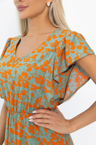 Платье Айлана (оранжевое) П13933-35М