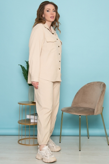 Костюм "На пульсе моды" (слоновая кость) К3435