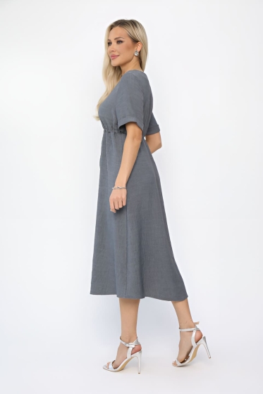 Платье Майя (серое) П13672-3М