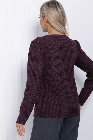 Лонгслив Маиза (пыльно-фиолетовый) Б12257-4