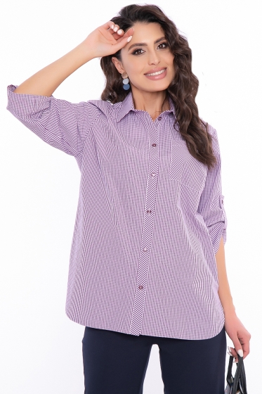 Рубашка "Стелла" (виноград) Б2812