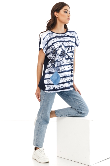 Футболка "Пой играючи" (синяя) Б2274