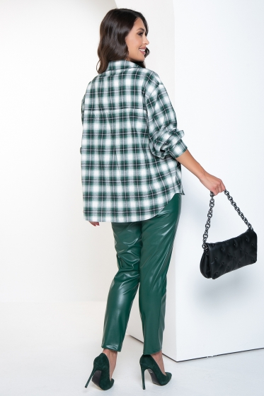 Костюм "Модный аутфит" (зеленая клетка) К2524