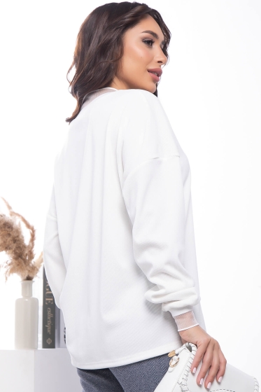 Джемпер "Ванильные небеса" (вайт) Б7644