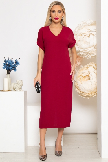 Платье "Герда" (бордо) П3953
