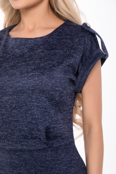 Платье "Путь к мечте" (синий меланж) П8462