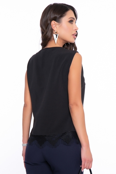 Топ "Черное кружево" Б2695