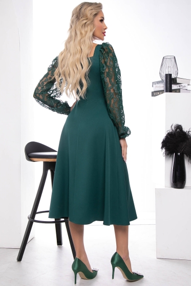 Платье "Ночь нежна" (зелёное) П7512