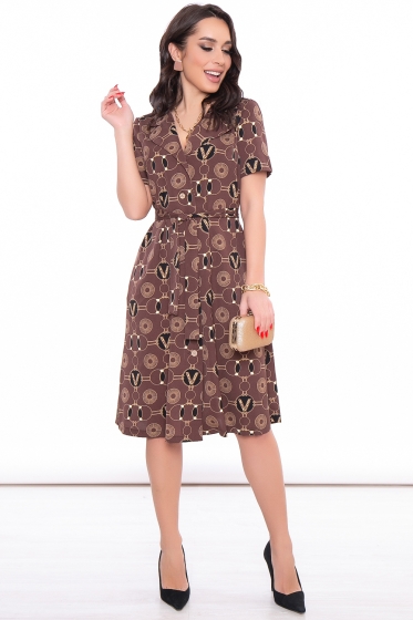 Платье-халат "Эстер" (брауни) П3150