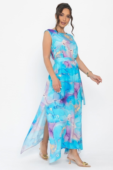 Платье Иниша (голубое) П13923-4М