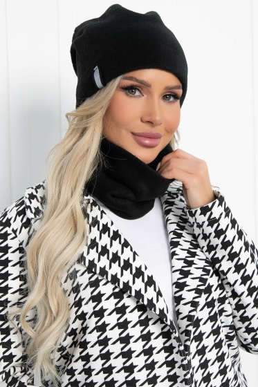 Комплект шапка и снуд Бэлла (черный) ШС34