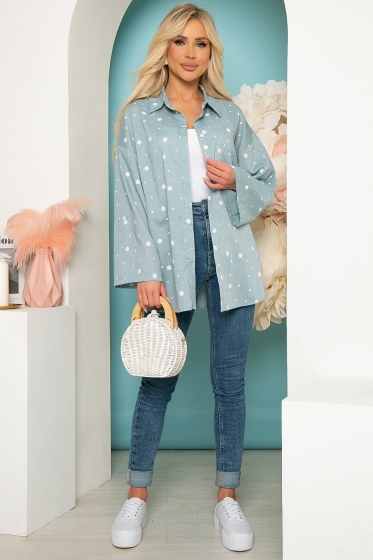 Рубашка "Бриана" (ментол) Б3863