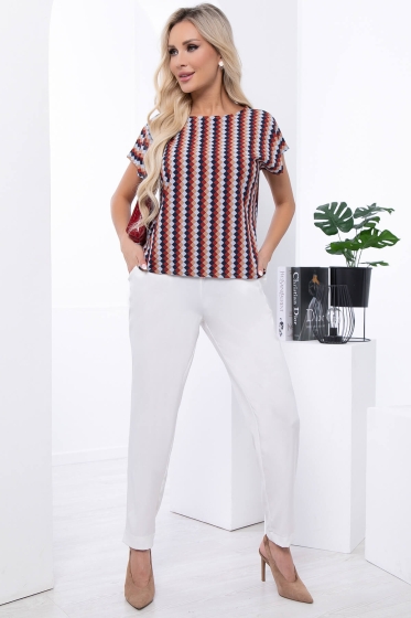 Блуза "Предвкушение" (геометрия) Б7031