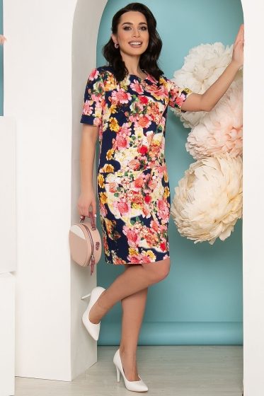 Платье "Люси" (цветы) П3482