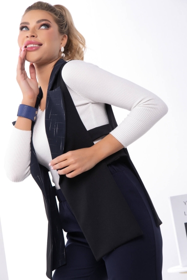 Жилет "Эффектное появление" (синий) Б7404