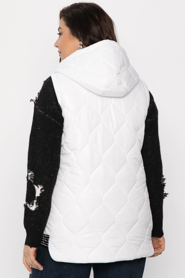 Жилет утепленный Дана Мур (белый) Б14308-18М