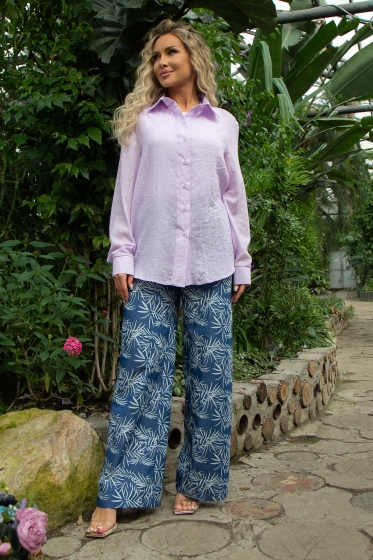 Рубашка Воздушное настроение (лаванда) Б13486-7М