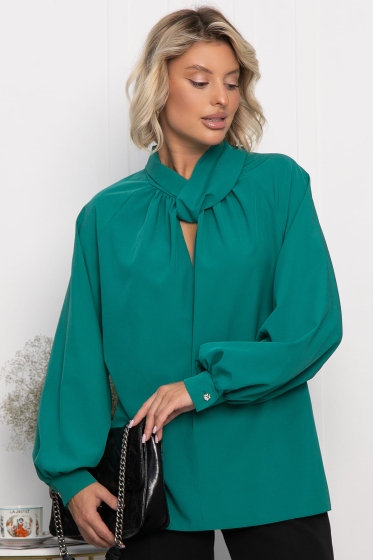 Блуза Юрмала  (изумруд) Б14268-30М