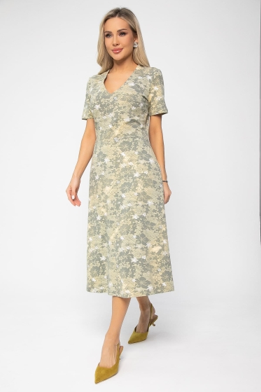 Платье Парижанка (зеленое) П13628-10М