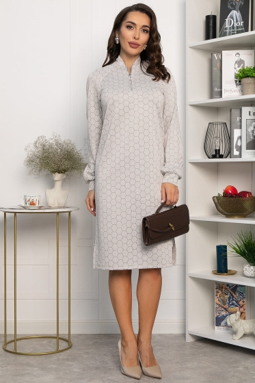 Платье Изящный образ (бежевое) П13750-19М