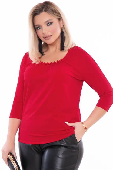 Лонгслив "Мисти" (красный) Б3265