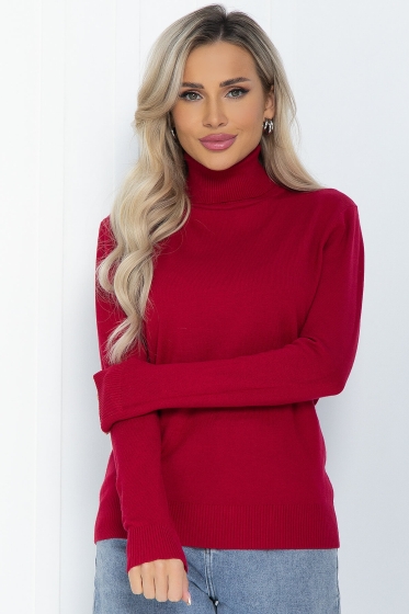 Водолазка "Зимняя история" (красная) Б12082