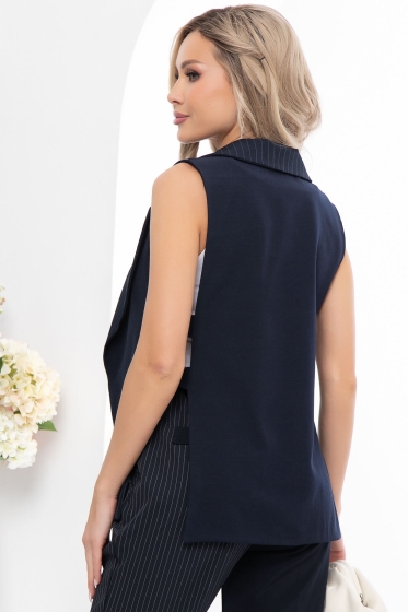 Жилет "Эффектное появление" (синий/полоска) Б5798