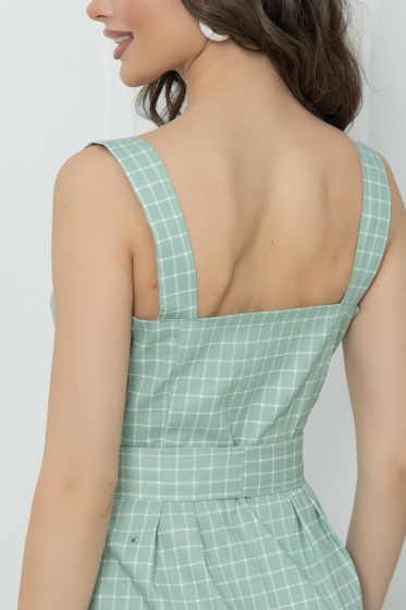 Сарафан "Кати" (клетка) П5633