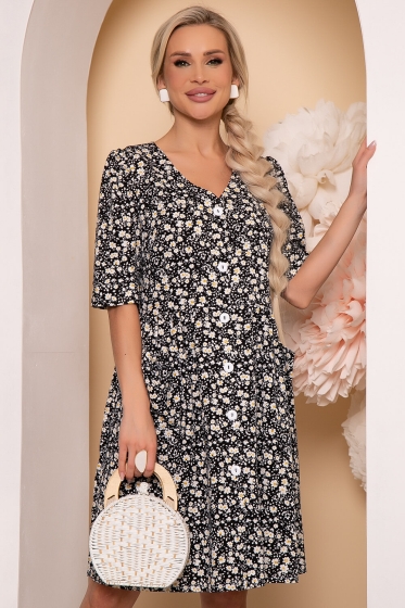 Платье "Флоретта" (блэк) П3886