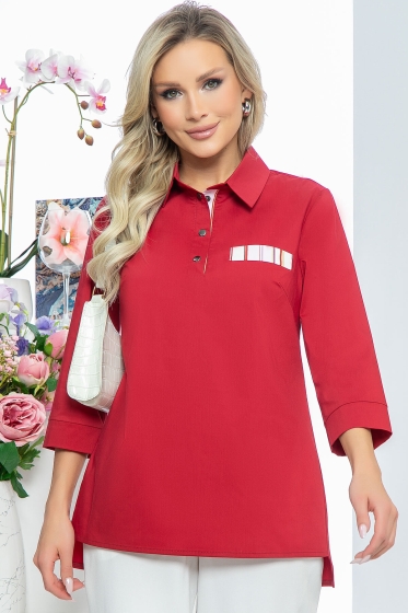 Рубашка "Руби" (бордо) Б3397